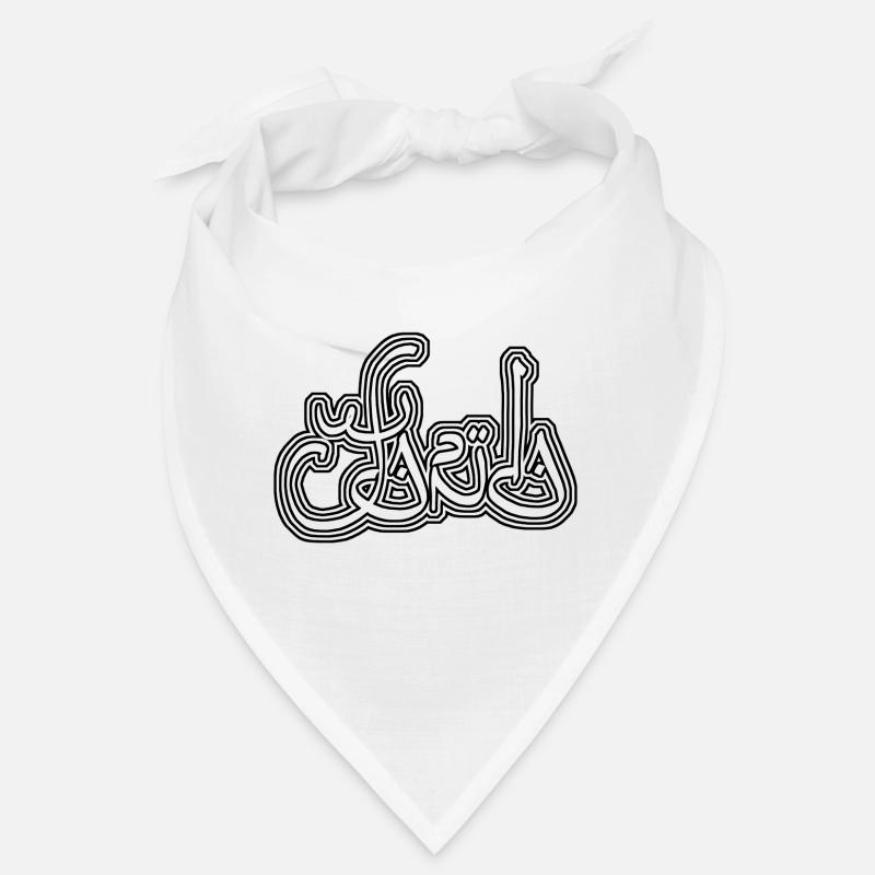 Farida balck white A 01 Bandana