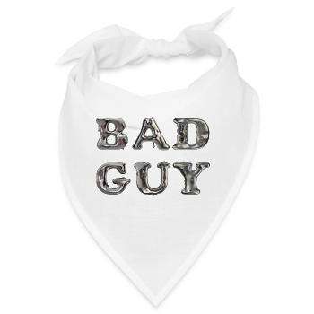 Bad Guy, strong guy - Bandana - Weiß - Vorne