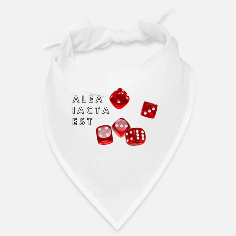 alea iacta est Die Würfel sind gefallen - Bandana - Weiß