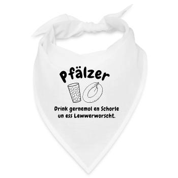 Schorle und Leberwurst - Bandana - Weiß - Vorne