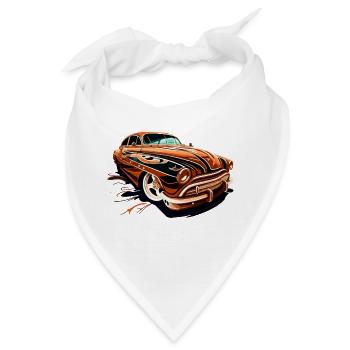 VALEEWEAR - Ein Retro Muscle-Car - Bandana - Weiß - Vorne