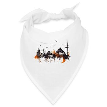 Istanbul ist eine attraktive Metropole - Bandana - Weiß - Vorne