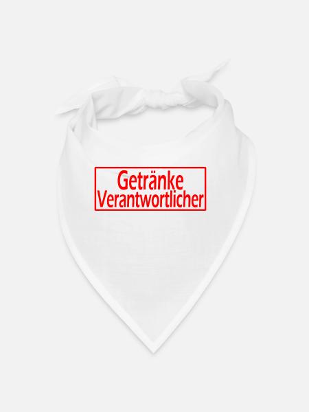 GetränkeVerantwortlicher - Bandana - Weiß - Vorne