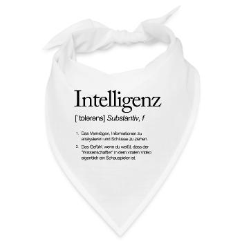 Wortdefinition Intelligenz Schauspieler und kein - Bandana - Weiß - Vorne