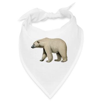 Ein freundlicher Eisbär lässt grüssen - Bandana - Weiß - Vorne