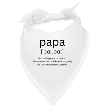 PAPA Lautschrift - Bandana - Weiß - Vorne
