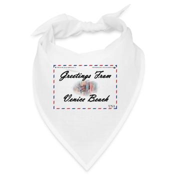 Venice Beach Souvenir-Postkarte - Bandana - Weiß - Vorne