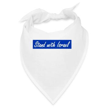 Stand with Israel - Bandana - Weiß - Vorne