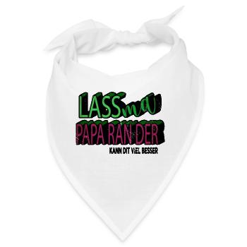 bday familienwappen weihnachten katze elternzeit - Bandana - Weiß - Vorne