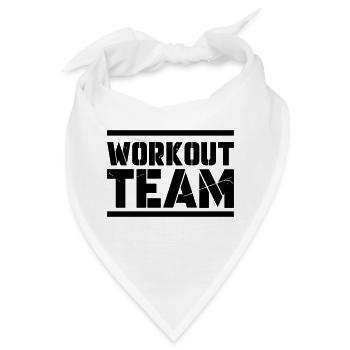workout team - Bandana - Weiß - Vorne