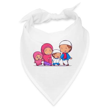Ramadan Mubarak muslim islam Fasten moslem Allah - Bandana - Weiß - Vorne