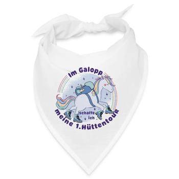 Einhorn - meine 1. Hüttentour - Wandern mit Kind - Bandana - Weiß - Vorne