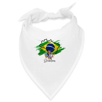 Ich liebe Brasilien - Bandana - Weiß - Vorne
