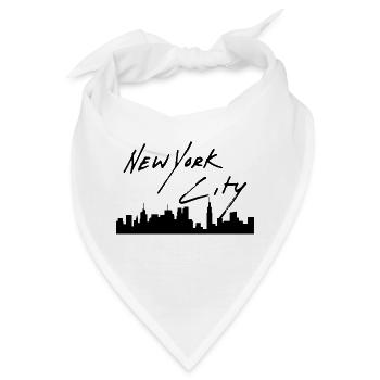 New York - Bandana - Weiß - Vorne