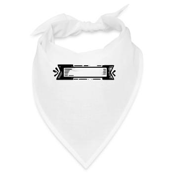 Banner Schild - Bandana - Weiß - Vorne