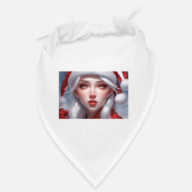 Verträumte Weihnachtsmannfrau Bandana