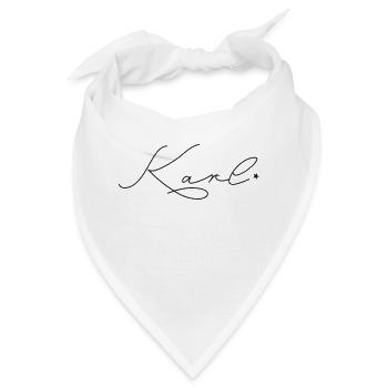 Name Karl - Bandana - Weiß - Vorne