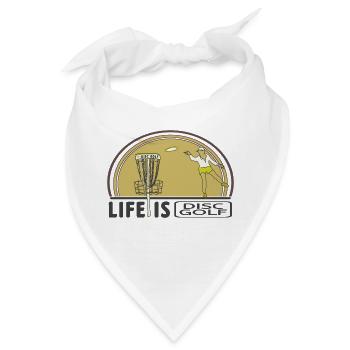Discgolf für immer - Bandana - Weiß - Vorne