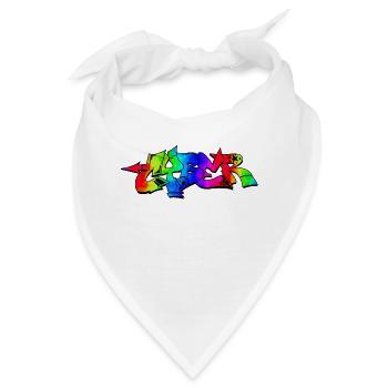 Graffiti Street Art Sprühfarben cooler Künstler Urban - Bandana - Weiß - Vorne
