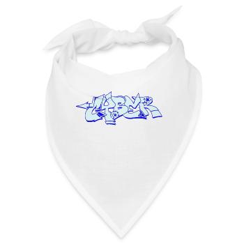 Graffiti Street Art Sprühfarben cooler Künstler Urban - Bandana - Weiß - Vorne