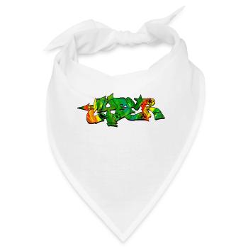 Graffiti Street Art Sprühfarben cooler Künstler Urban - Bandana - Weiß - Vorne