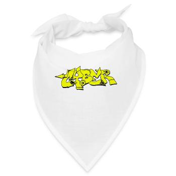 Graffiti Street Art Sprühfarben cooler Künstler Urban - Bandana - Weiß - Vorne