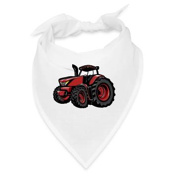 Neuer Roter Traktor - Bandana - Weiß - Vorne