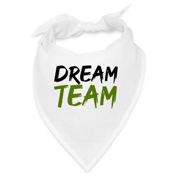 dream team - Bandana - Weiß - Vorne