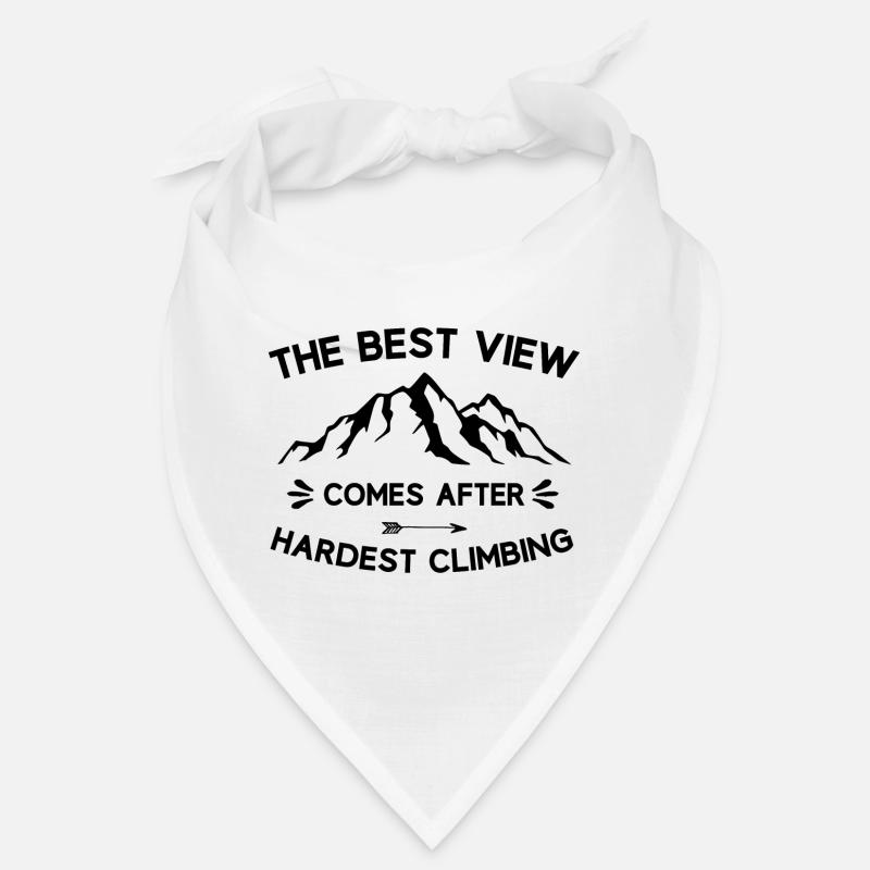 Mountains-The Best View Comes After Hardest Climbs Bandana