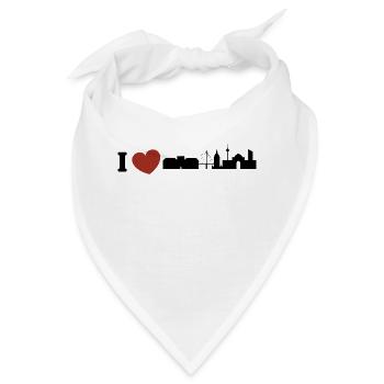 Mannheim Monnem Mannheimat - Bandana - Weiß - Vorne