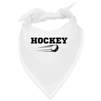 Hockey originelle Geschenkidee - Bandana - Weiß - Vorne