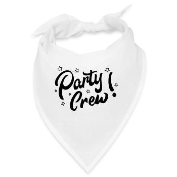 party crew1 - Bandana - Weiß - Vorne