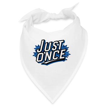 Ahornblätter nur einmal dunkel - Bandana - Weiß - Vorne
