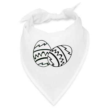 ostereier - Bandana - Weiß - Vorne