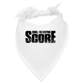 Shhh, I'm Keeping Score 23 - Bandana - Weiß - Vorne