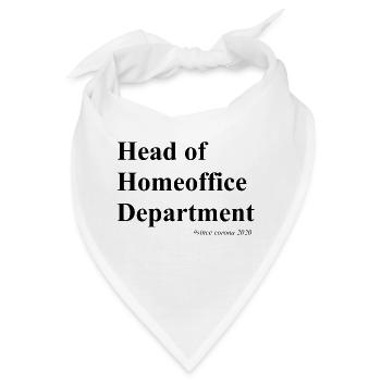 Homeoffice - Bandana - Weiß - Vorne