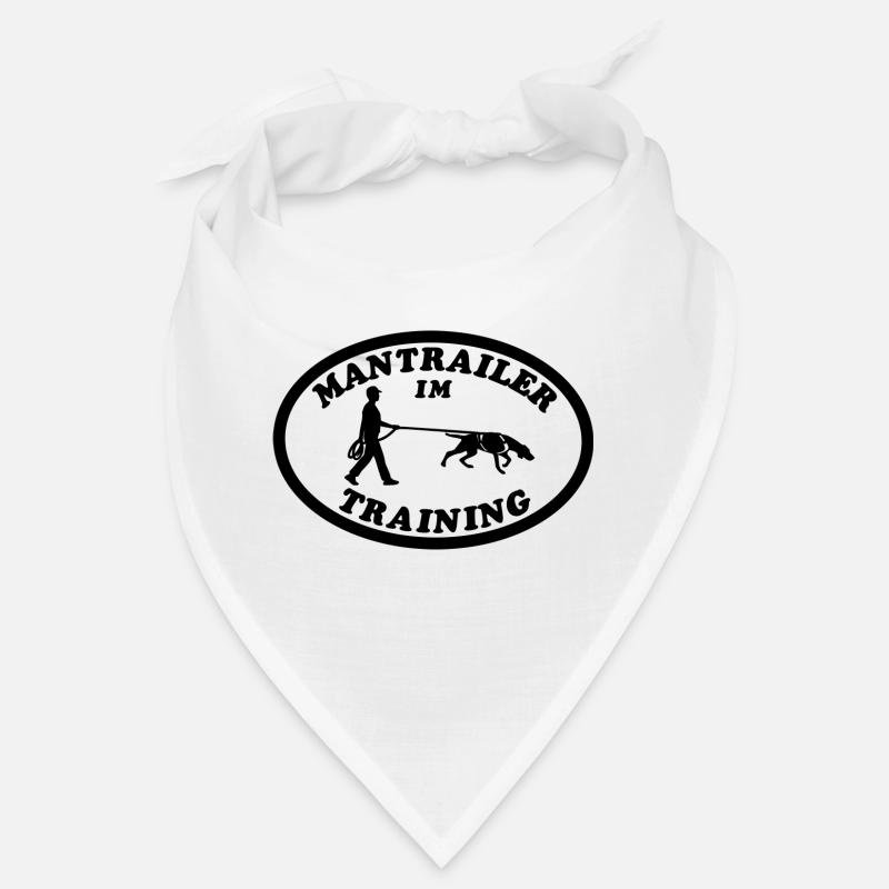 Mantrailer im Training | Mann (m. MT-Geschirr) Bandana