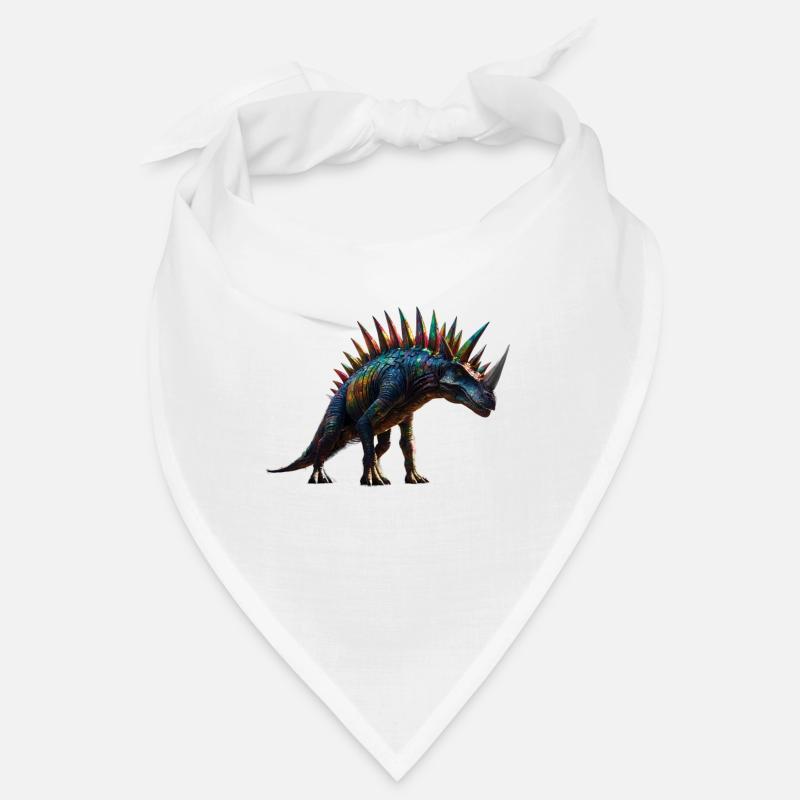Rainbow Colored Dino Punk Bandana