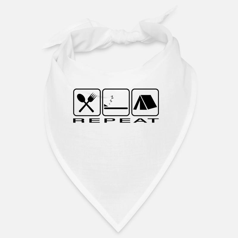 eat sleep camping zelt Bandana