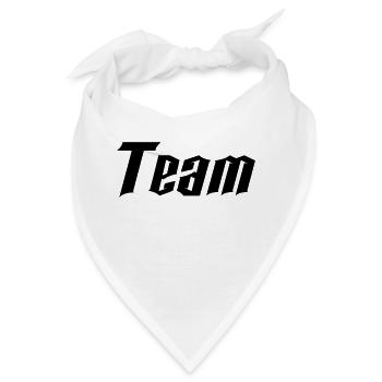 team - Bandana - Weiß - Vorne
