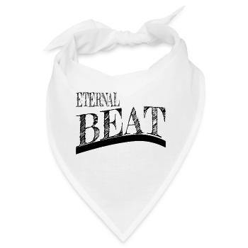 present idea sayings rhythm geek timeless elegance - Bandana - Weiß - Vorne