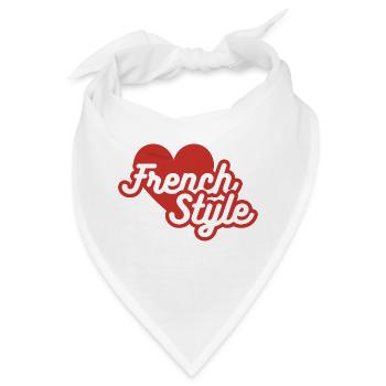 Der französische Stil - Bandana - Weiß - Vorne