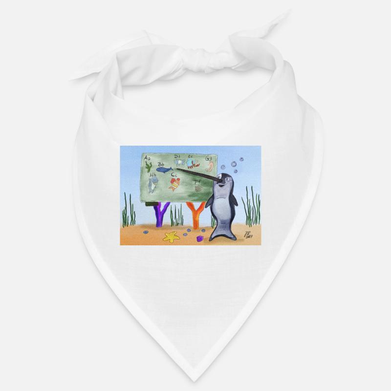 Enseignant Narval - Bandana - blanc