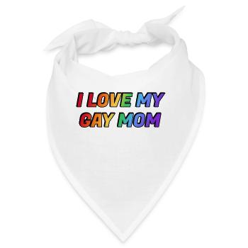 Ich liebe meine schwule Mutter - Bandana - Weiß - Vorne