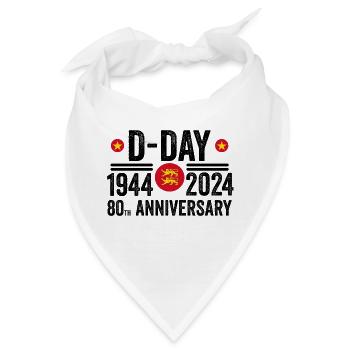80. Jahrestag des D-Day in der Normandie 1944 2024 - Bandana - Weiß - Vorne