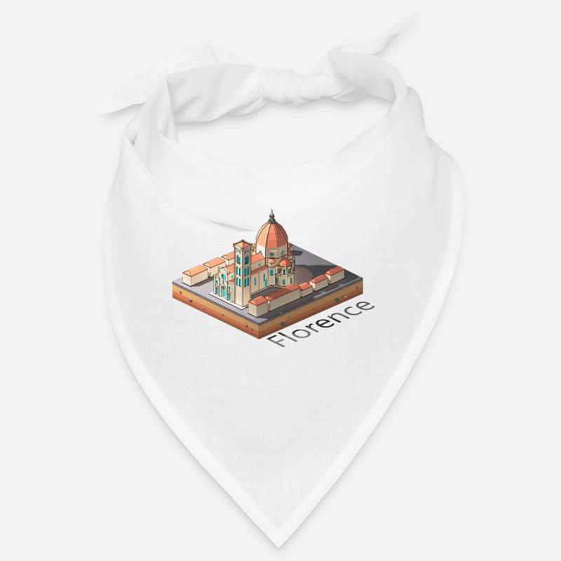 Geometric low poly Florence Cathedral Bandana