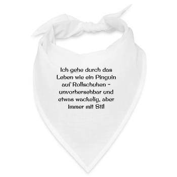 Gedankensprüche - Bandana - Weiß - Vorne