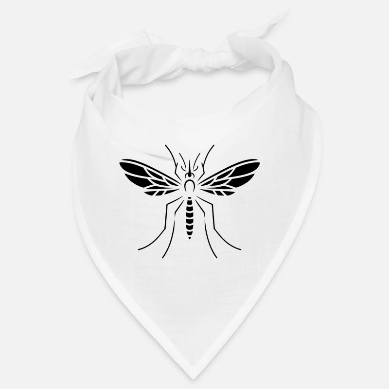 Conception minimaliste de silhouette d’insecte moustique Bandana