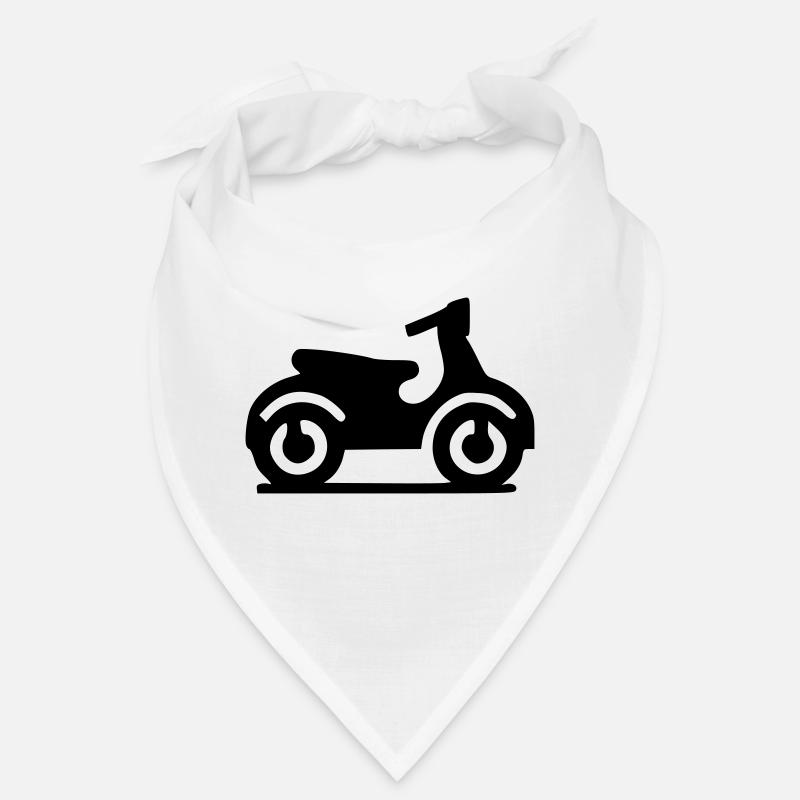 Motor Roller Scooter Symbol Minimal Icon Vektor Bandana