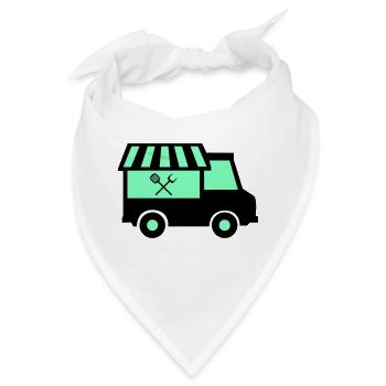 food truck - Bandana - Weiß - Vorne